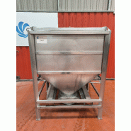 Trémie pour solides en acier inoxydable - référence                        :                         c13667