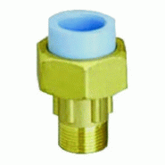 Union mixte 3 pièces Girair F à coller laiton M à visser - Diamètres 016x3/8" à 063x2"