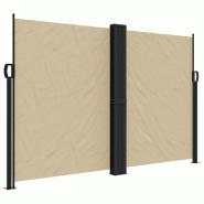 VidaXL Auvent latéral rétractable beige 160x1200 cm Modèle Titan Panorama Plus - 4004825