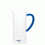 Zafferano Carafe Teca Mare Collection En Verre Borosilicate Bicolore Design Artisanal Avec Décoration Intérieure En Poisson Pour Table Élégante -