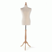 Buste homme couture pied tripode - écru
