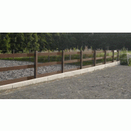 Clôture de carrière en résine - LIC-CA002 - Sécurité, durabilité et esthétique pour installations équestres