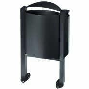 Corbeille sur pied Arkéa 40L - avec ou sans cendrier 3L - acier traité anticorrosion_0