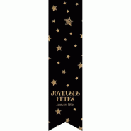 Etiquettes cadeau adhésive "Joyeux Noël"  35x135mm - par 200