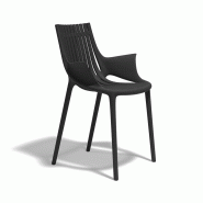Fauteuil extérieur design IBIZA - noir