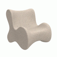 Fauteuil lounge in & out PAL - granit crème
