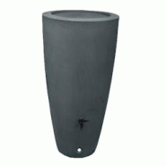 PLAST'UP ROTOMOULAGE Pot conique récupérateur d'eau de pluie aérien 200l - GRIS - gris 0669014882646