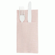 Serviette kangourou Dry Cotton 55 G/M2 40x40 cm  terracote Airlaid - par 700