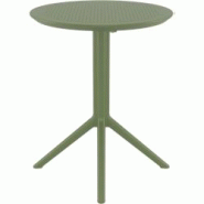 Siesta Exclusive Lot de 2 tables d’extérieur rondes pliantes de 60 cm Sky Table Vert - vert plastique polypropylène SP-SI-121OG Siesta Exclusive Lot de 2 tables d’extérieur rondes pliantes de 60 cm Sky Table Vert - vert plastique polypropylène SP-SI-121OG