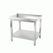 Table de travail en inox soubassement 500 x 500 mm PREMIUM / GOLDINOX - inox 3701770803866