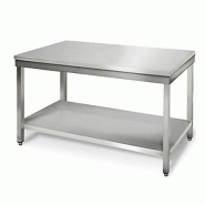 Table démontable centrale tout inox - 1200x700x850 mm - PBUD-DCTCE127