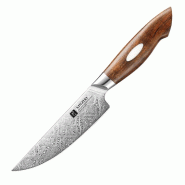 XinZuo - Couteau à steak Damas - Série B46D Jiang - multicolore multi-matériau B46D-NP