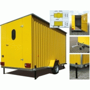 Roulotte de chantier baraques jaunes / stockage / 3.33 x 2.2 x 2.33m