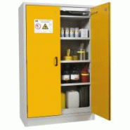 Armoire de sécurité ANTI-FEU 30 min haute 2 portes - NF-EN 14470-1:2004 - 3 étagères et 1 bac de rétention Armoire de sécurité ANTI-FEU 30 min haute 2 portes - NF-EN 14470-1:2004 - 3 étagères et 1 bac de rétention