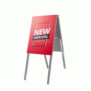 Exposiciónate Chevalet Stick-On A2 ZPSOA2-HW - argenté aluminium 8596052202216