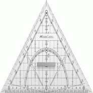 FABER-CASTELL Equerre géométrique Grip, 22 cm, avec poignée - 171010