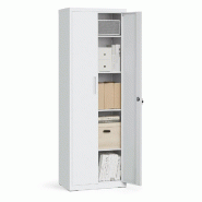 Helloshop26 - Armoire de rangement en acier placard de bureau à 5 niveaux double porte meuble de rangement pour garage bureau 12_0003985 - métal 300