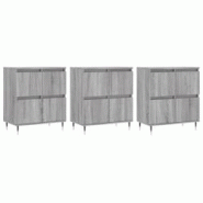 Helloshop26 - Buffet bahut commode armoire meuble de rangement organisateur cuisine salle de séjour salons 3 pcs sonoma bois 02_0037176 - 30002132529 Helloshop26 - Buffet bahut commode armoire meuble de rangement organisateur cuisine salle de séjour salons 3 pcs sonoma bois 02_0037176 - 30002132529
