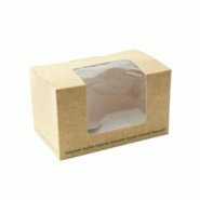 Packnwood FHC - 500Pcs - Boite sandwich carton brun fenêtre PLA - 125x77x72mm - marron en carton 210BLSQ1K Packnwood FHC - 500Pcs - Boite sandwich carton brun fenêtre PLA - 125x77x72mm - marron en carton 210BLSQ1K