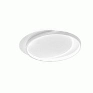 Plafonnier Led Christine P/S, 65W 5368Lm 3000K, Cadre En Aluminium Satiné Blanc Et Diffuseur En Méthacrylate Opale - Gea Luce - blanc CHRISTINE P/S