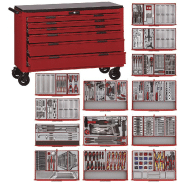 Servante rouge maxi master set 6 tiroirs Teng Tools TCMM911LN Servante rouge maxi master set 6 tiroirs Teng Tools TCMM911LN