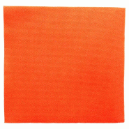 Serviette en ouate gaufré 2 plis orange 39x39cm - par 1200