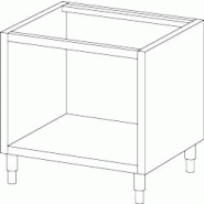 Soubassement ouvert pour appareils de table l=700 mm - 6570B