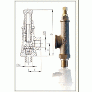 Soupape de sureté à ressort - fluides industriels - pn40 ref ? 381 / 281 / 181