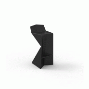 Tabouret haut in & out VERTEX - noir