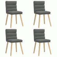 VidaXL Chaises à manger lot de 4 gris foncé tissu Modèle Orion Master Line - 3315394