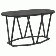 VidaXL Table basse Chêne noir 80 x 40 x 40.5 cm Modèle Boreal Industriel - 869690