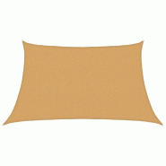 VidaXL Zonnezeil 160 g/m² trapezium 3/4x2 m HDPE lichtgrijs - 4002070