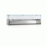 Vitrine réfrigérée à ingredients gn1/4 avec protection de verre - b... - PVK33-140