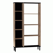 WellHome Tajo - Bibliothèque 100 % en aggloméré plaqué mélamine - bleu WH1464