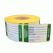 XHACCP Etiquettes DLC Vendredi - 670pcs - vert papier NAFR17701