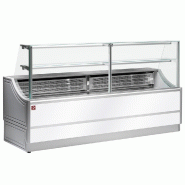 Comptoirs-vitrine réfrigère avec réserve orléans plus bandeau blanc... - POL200/A2-R/R2