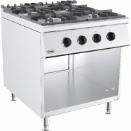 Cuisinière à gaz 4 brûleurs - 800x900x900 mm - P7178.3005