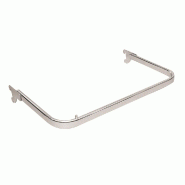 Guidon penderie en acier chromé - L60xP35cm - Gris