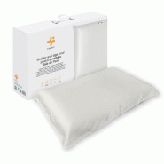 INPHYSIO Oreiller anti-âge SOIE DE PEAU – mousse mémoire, soie 22 momme, peau & cheveux – 60x40 cm - blanc 3760371011155