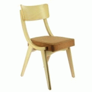 Ligne chr clara chaise naturel assise tissu terracotta carton de 2 - orange Bois massif MCH-751321 Ligne chr clara chaise naturel assise tissu terracotta carton de 2 - orange Bois massif MCH-751321
