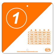 Lot de 10 balises d'orientation codée spéciale Collège - Lycée 0651CH/T15