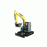 Mini-pelle AMX 95 Monobloc - AMMANN - Moteur Yanmar turbo 73 cv - Chenilles en caoutchouc