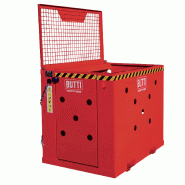 Nacelle élévateur en acier pour chariot