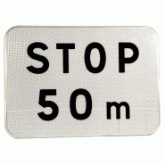 Panonceau distance M5a (distance personnalisable) Panonceau distance M5a (distance personnalisable)