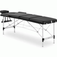 Physa Folding Massage Table - 3 zones - 185 x 60 x 59 - 80 cm - 180 kg - black - 4062859005656