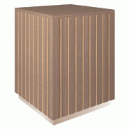 Podium haut Vertigo T03 MDF naturel et noyer 45x45x60cm