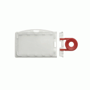 Porte badge sécurisé avec clé - Référence : IDS81 - usage horizontal ou vertical - adapté pour 1 à 2 cartes format bancaire