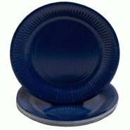 ProNappe Pro Nappe - Réf. 79212i - 20 Assiettes - diamètre 23 cm - carton - marine - 3281510792129