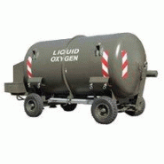 Réservoir de stockage d'oxygène liquide et unité de purge mobiles