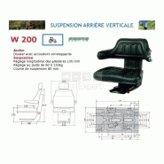 Siège suspension mécanique arrière ert200 assise standard.